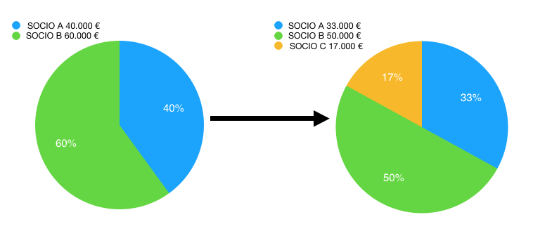 Il capitale sociale - ripartizione tra soci